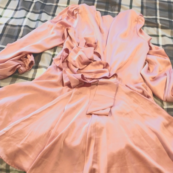 Small-medium silk mini cocktail dress - Picture 3 of 4